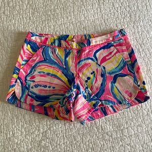 Lilly Pulitzer “The Sunny Side” Adie shorts NWT Size 00
